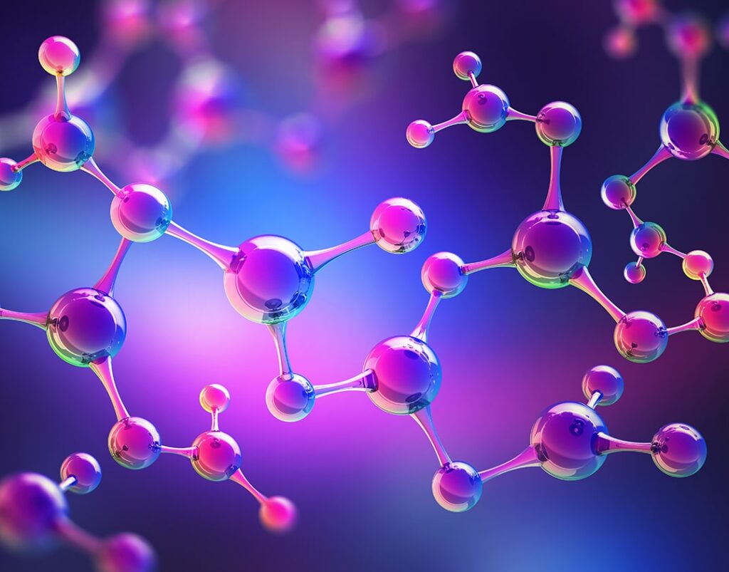 illustration of molecular structures