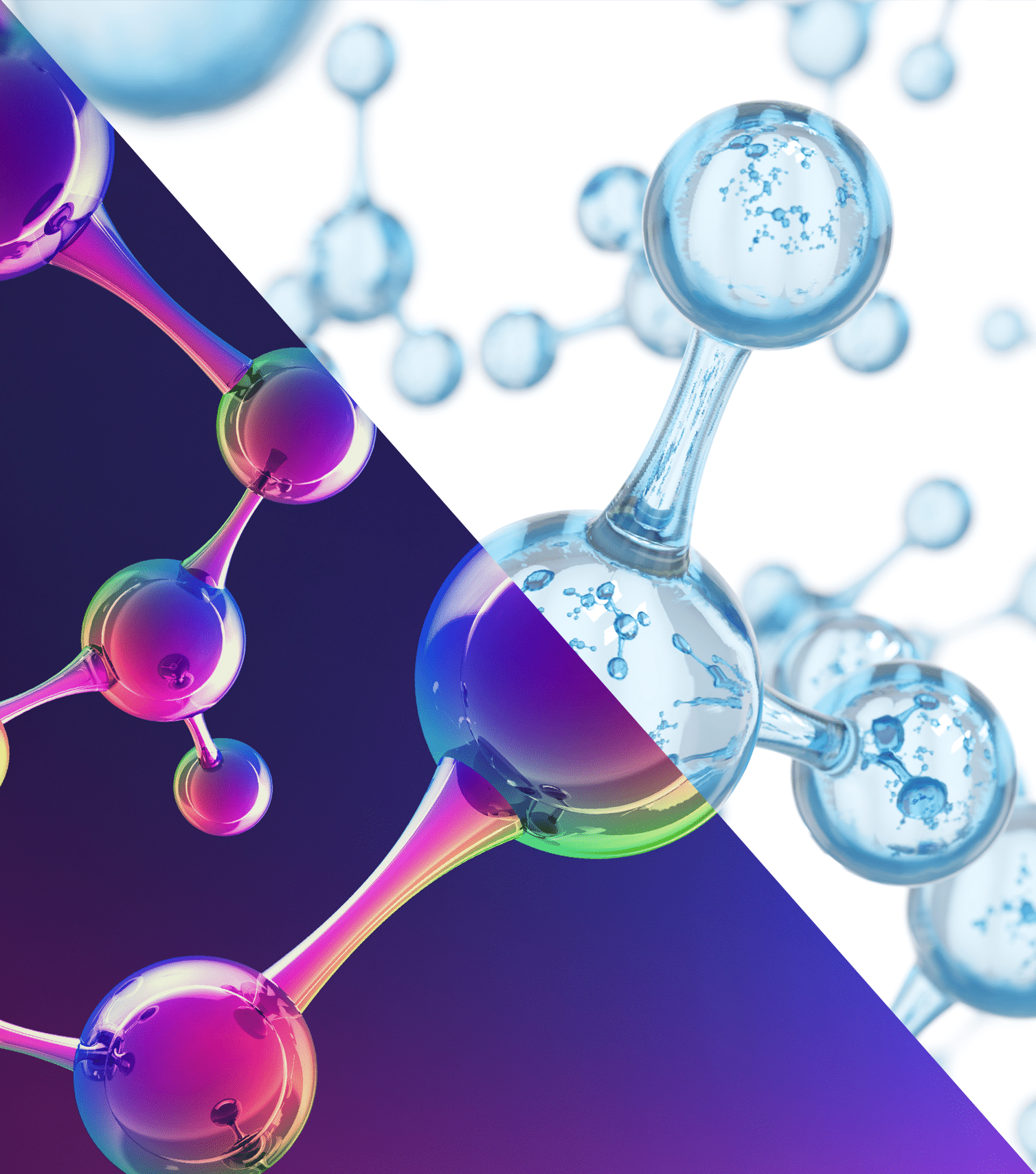 illustration of active and inert molecules