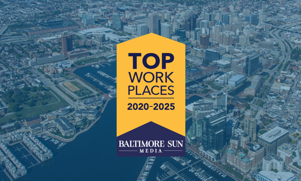 Banner: Top Workplace Award 2020-2025 Baltimore Sun